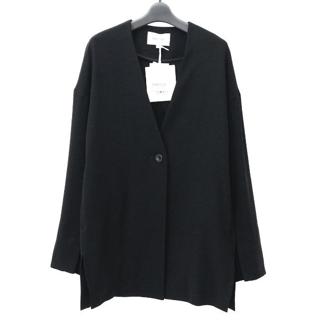 エンフォルド 21SS ダブルサテンミニマルカーディガン / ジャケット-