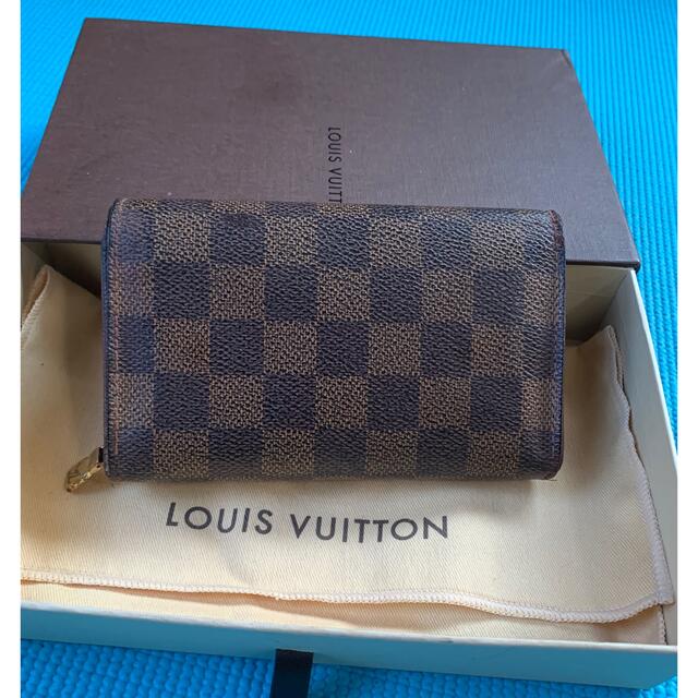 LOUIS VUITTON(ルイヴィトン)のlouis vuittonルイヴィトンダミエ折りたたみ財布 レディースのファッション小物(財布)の商品写真