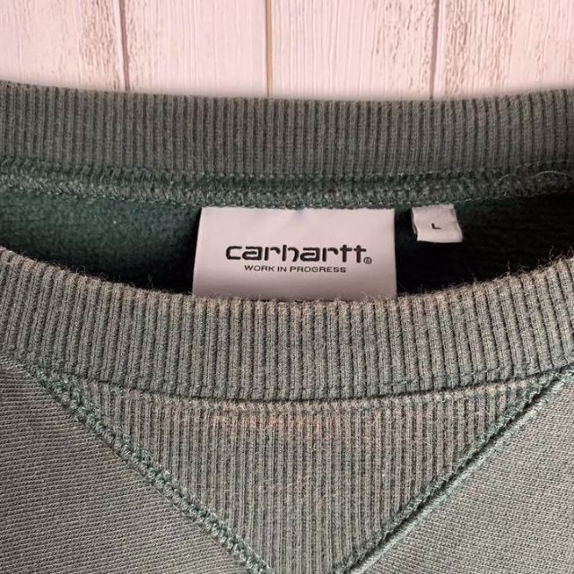 【人気デザイン】Carhartt WIP ワンポイントロゴ刺繍 スウェット M