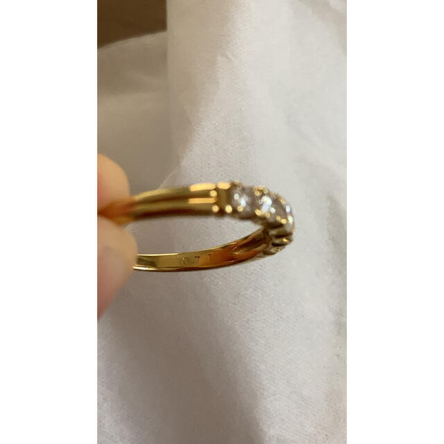 k18 ダイヤモンドリング　0.71ct レディースのアクセサリー(リング(指輪))の商品写真