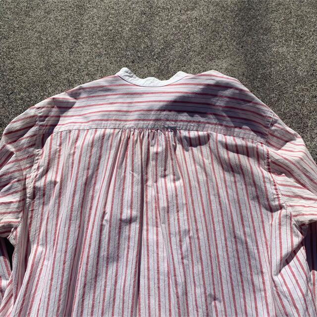 vintage 90's グランパシャツ ストライプ 古着 ヨーロッパ古着