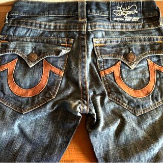 トゥルーレリジョン(True Religion)のTrue Religion 🇺🇸USA製　希少【牛革ステッチ】ブーツカット(デニム/ジーンズ)