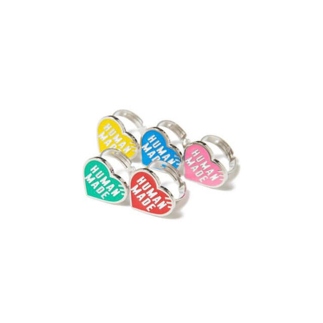 Supreme(シュプリーム)の新品　確実正規品　HUMAN MADE HEART RING 5色セット メンズのアクセサリー(リング(指輪))の商品写真