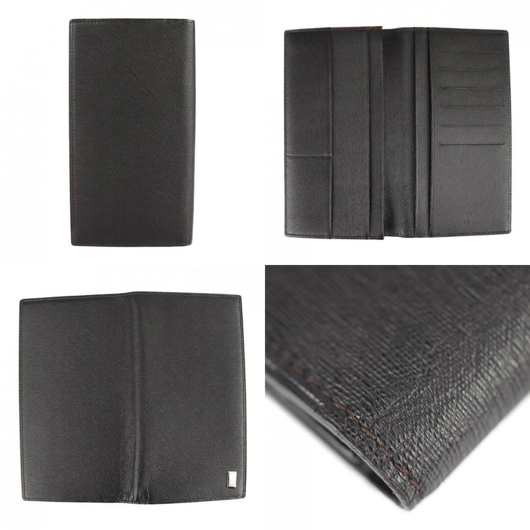 Dunhill ダンヒル サイドカー Yen Wallet 6 cc 二つ折り財布 FP1000E レザー   ダークブラウン シルバー金具  札入れ 長財布 【本物保証】 2