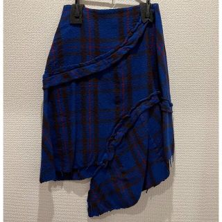 コムデギャルソン(COMME des GARCONS)のtricot COMME des GARCONS チェックスカート(ひざ丈スカート)