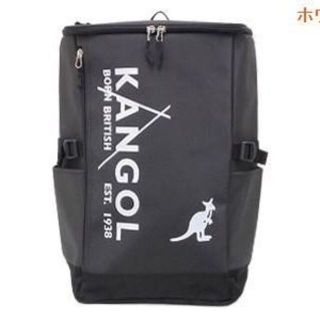 カンゴール(KANGOL)の新品送料無料KANGOL(カンゴール)スクエアリュック ブラック/ホワイト30L(リュック/バックパック)