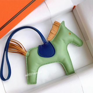 黒 桜古典 美品 HERMES ロデオチャーム MM ヴェールクリケット