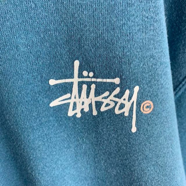 STUSSY 【希少カラー】ステューシー☆バックプリント パーカー 入手困難 即完売 人気の通販 by 古着屋chay's shop｜ステューシー ならラクマ