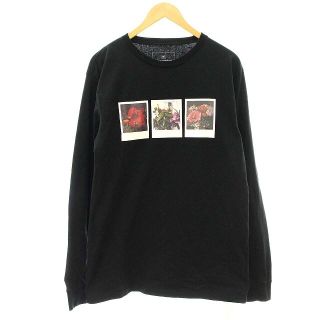 ユニフォームエクスペリメント(uniform experiment)のユニフォームエクスペリメント 荒木経惟 ARAKIPOLAROID ロンT 黒(Tシャツ/カットソー(七分/長袖))