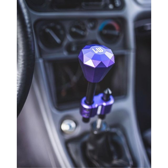 ライクワイズ　シフトノブ　デスグリップ　パープル　スパイク　汎用　AT　MT ライクワイズ デスグリップ パープル シフトノブ 汎用 AT MT スパイク