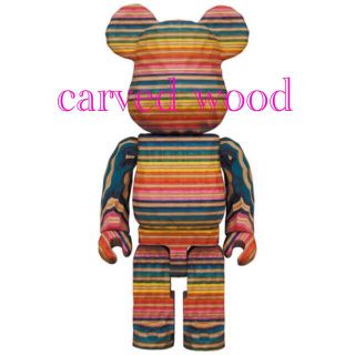 メディコムトイ(MEDICOM TOY)のBE@RBRICK カリモク　HAROSHI  carvedwood 400％(その他)