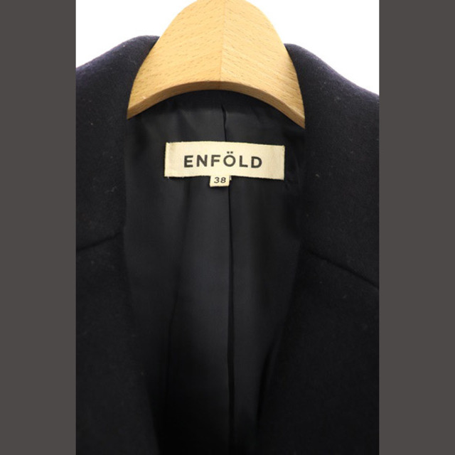ENFOLD - エンフォルド ENFOLD チェスターコート ロング ウール 38 黒 ブラックの通販 by ベクトル ラクマ店｜エンフォル