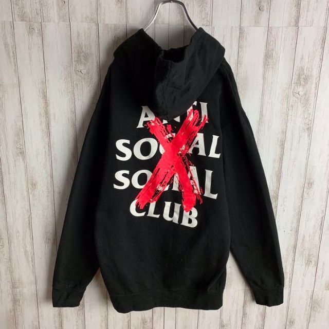 【希少デザイン】ASSC☆バックプリント　パーカー　入手困難　最高デザイン　レア メンズのトップス(パーカー)の商品写真