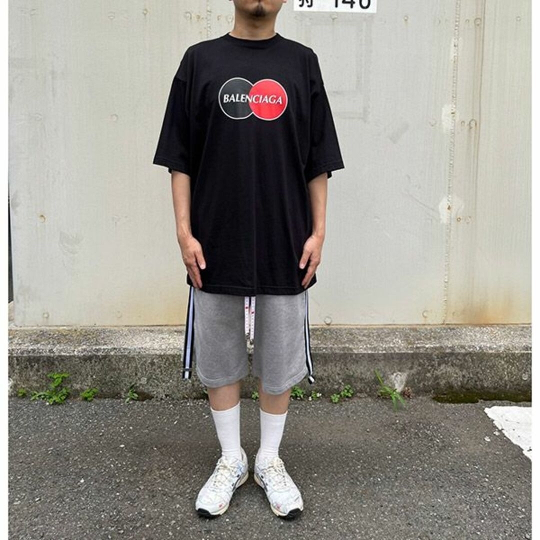 新品】BALENCIAGA 20AW プリント Tシャツ ブラック L-