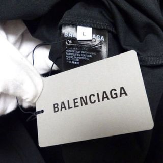 Balenciaga - 【新品】BALENCIAGA 20AW プリント Tシャツ ブラック Lの