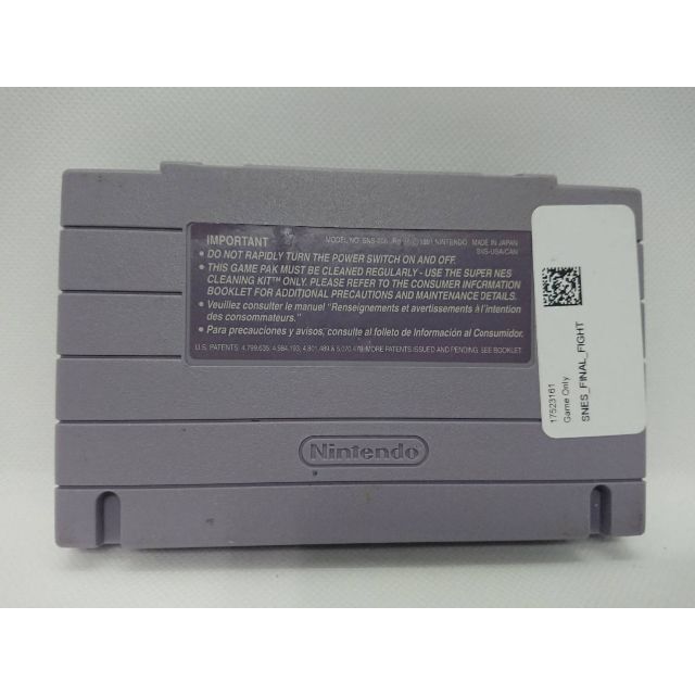 SNES ファイナルファイト　海外版（北米）正規品　スーパーファミコン　アメリカ