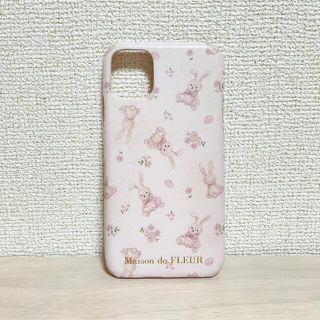 メゾンドフルール(Maison de FLEUR)の【使用感有】Maison de FLEUR ラビットiPhone11ケース(iPhoneケース)