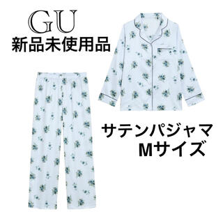 ジーユー(GU)の【新品未使用品】サテンパジャマ　Mサイズ(パジャマ)