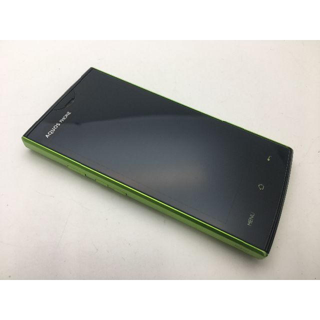 SHARP(シャープ)のsoftbank AQUOS PHONE 103SH グリーン◆美品◆332 スマホ/家電/カメラのスマートフォン/携帯電話(スマートフォン本体)の商品写真