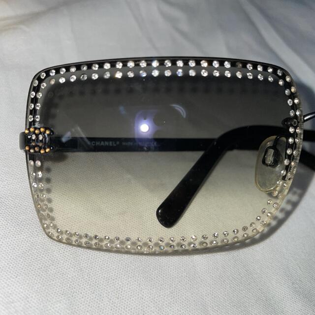 chanel vintage 廃盤 ライトストーン サングラス