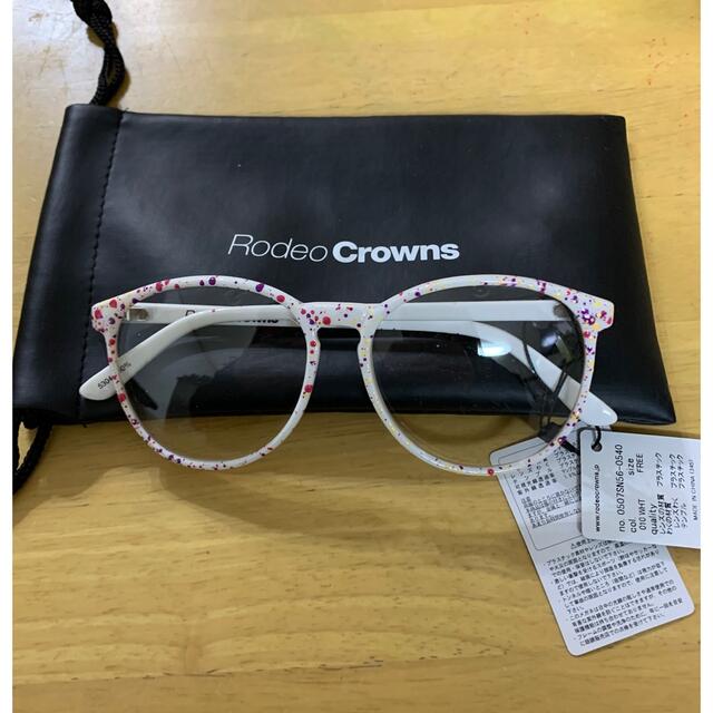 RODEO CROWNS(ロデオクラウンズ)のRODEO CROWNS伊達メガネ新品未使用 レディースのファッション小物(サングラス/メガネ)の商品写真