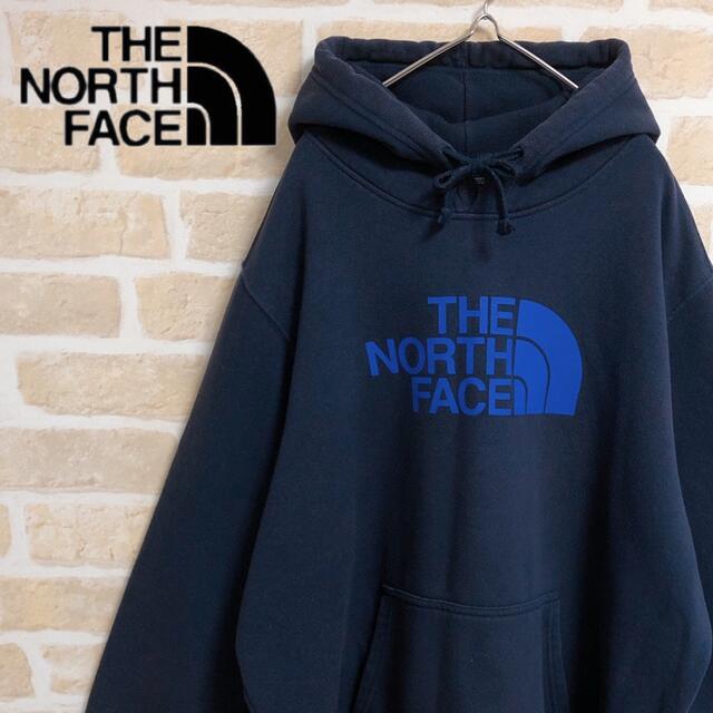 THE NORTH FACE パーカー プルオーバー ネイビー ゆるだぼ XL