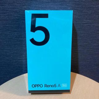 OPPO　RENO5 A（ブラック）新品未開封　ワイモバイル