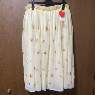 フランシュリッペ(franche lippee)の新品タグ付き ミニチュアコレクターチュールスカート 刺繍 yukiemon(ロングスカート)