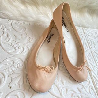 レペット(repetto)の良品　レペット　バレエシューズ　ピンクベージュ　22.5 レディース　レザー(バレエシューズ)