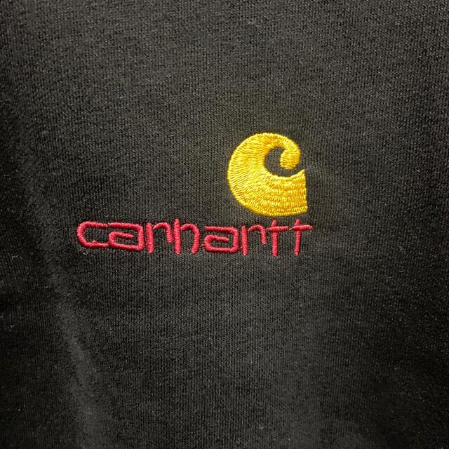 carhartt(カーハート)のCarhartt ハーフジップ 黒 メンズのトップス(スウェット)の商品写真