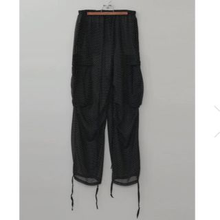 ジョンローレンスサリバン(JOHN LAWRENCE SULLIVAN)のMASU SEE THROUGH OVER PANTS (DOT BLACK)(ワークパンツ/カーゴパンツ)