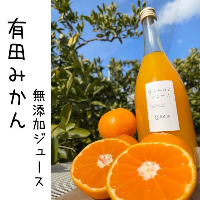 【数量限定】フレッシュ有田みかん１００％ストレートジュース720ml　2本セット 食品/飲料/酒の飲料(ソフトドリンク)の商品写真