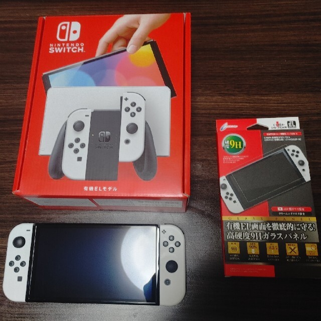 Nintendo Switch 有機EL美品　ニンテンドウスイッチ　ホワイトゲームソフト/ゲーム機本体