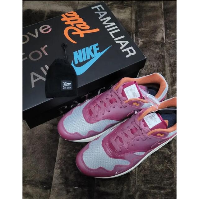 NIKE × PATTA AIRMAX 1 "NIGHT MAROON"29cm