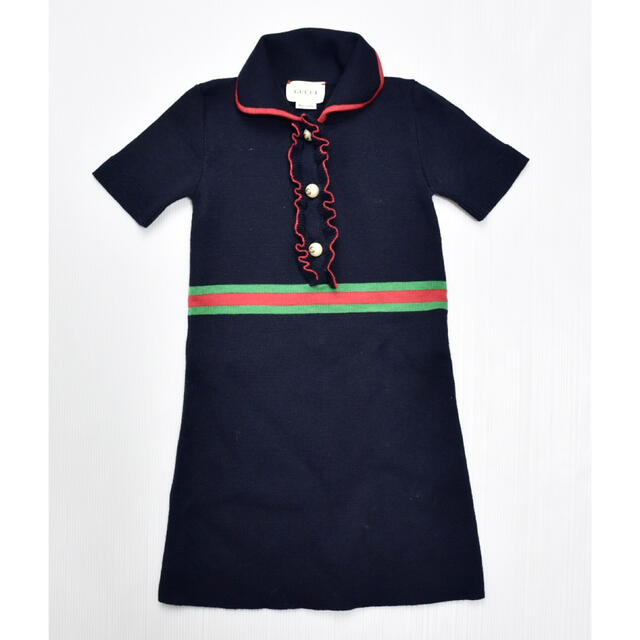 GUCCI シェリーライン ニットワンピース パールボタン キッズ 4歳 子供