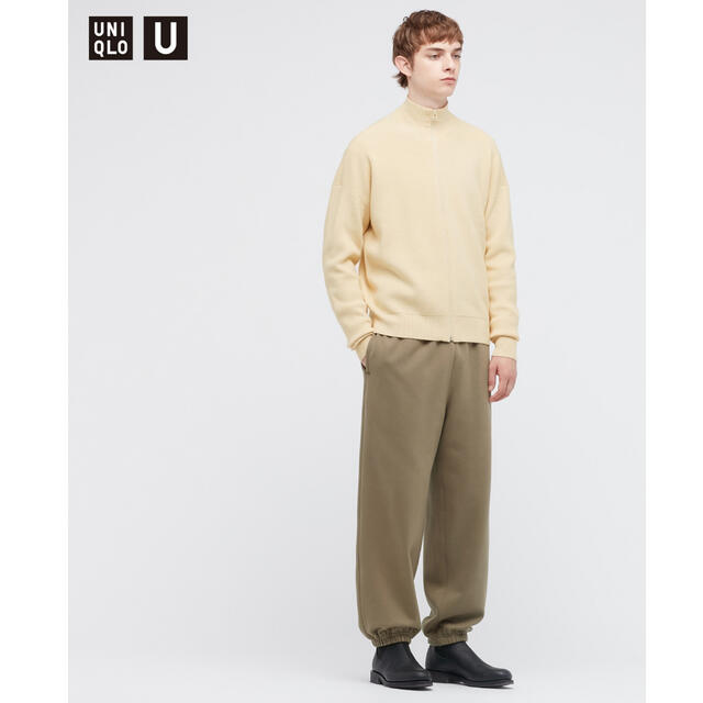 UNIQLO U メリノブレンド フルジップセーター ドライバーズニット