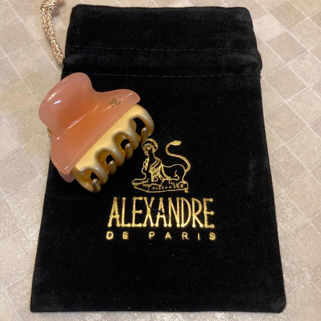 Alexandre de Paris(アレクサンドルドゥパリ)のアレクサンドル　ズアリ　ALEXANDRE ZOUARI  クリップ　ピンク レディースのヘアアクセサリー(バレッタ/ヘアクリップ)の商品写真