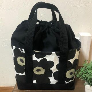 マリメッコ(marimekko)のマリメッコ　ウニッコ柄　ランチトートバッグ  ハンドメイド　ランチバック(バッグ)