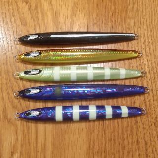 ダイワ(DAIWA)の鏡牙ジグ　セミロング　200g/160g　5本セット(ルアー用品)