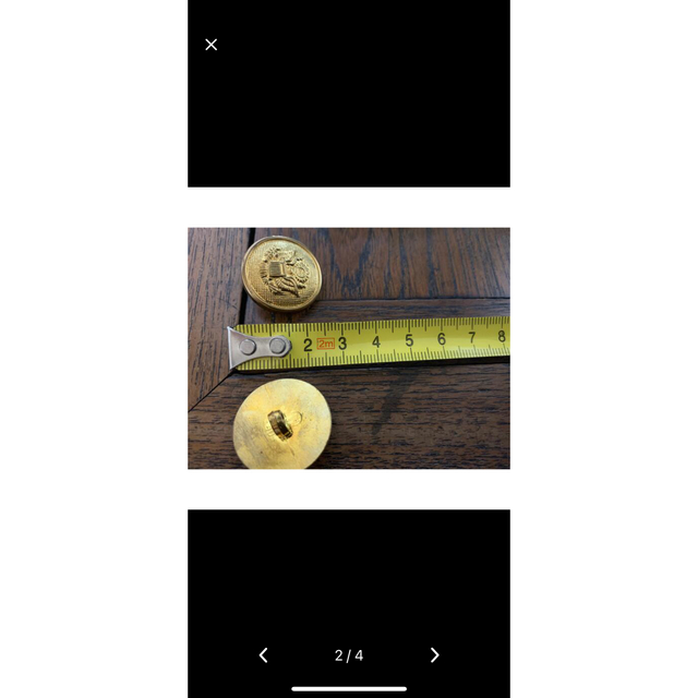 小さなお店様専用　アンティークボタン　金ボタン ハンドメイドの素材/材料(各種パーツ)の商品写真