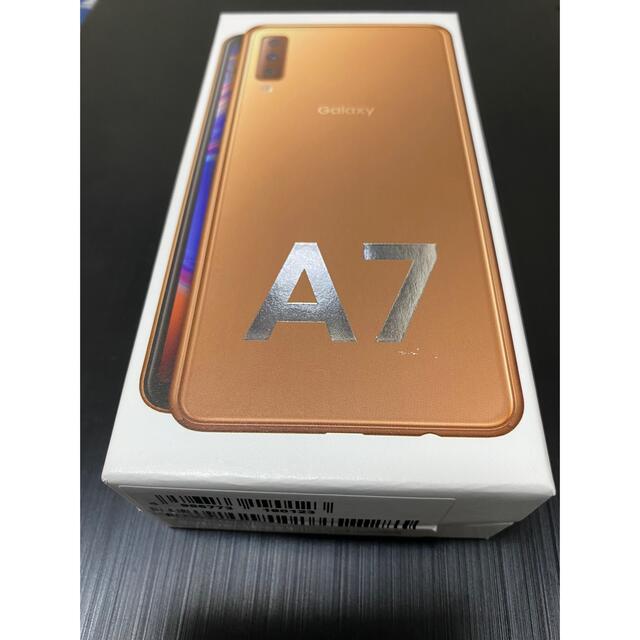 美品　GalaxyA7 SIMフリー SM-A750C ゴールド