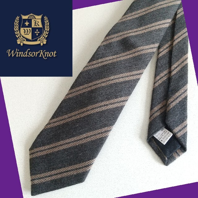 ✪Windsorknot✪ウインザーノット✪シルク ウール混ネクタイ✪ メンズのファッション小物(ネクタイ)の商品写真