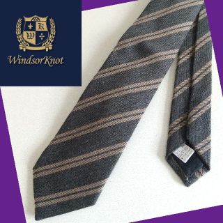 ✪Windsorknot✪ウインザーノット✪シルク ウール混ネクタイ✪(ネクタイ)