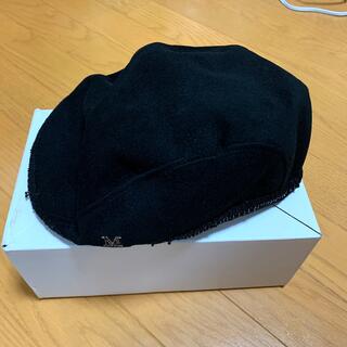 メゾンミッシェル(Maison Michel)の新品　MAISON MICHEL ハンチング　ブラック(ハンチング/ベレー帽)