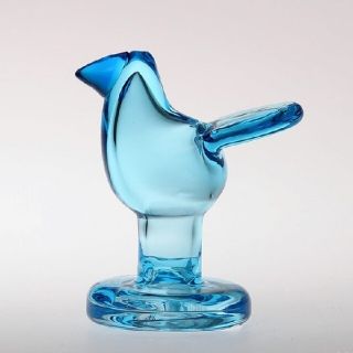 イッタラ(iittala)のミニシエッポ脚付 スカイブルー×ターコイズ　scope(置物)