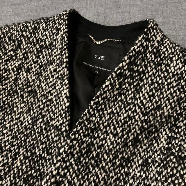 れることな 23区 ノーカラー コート 30 32の通販 by Sサイズshop