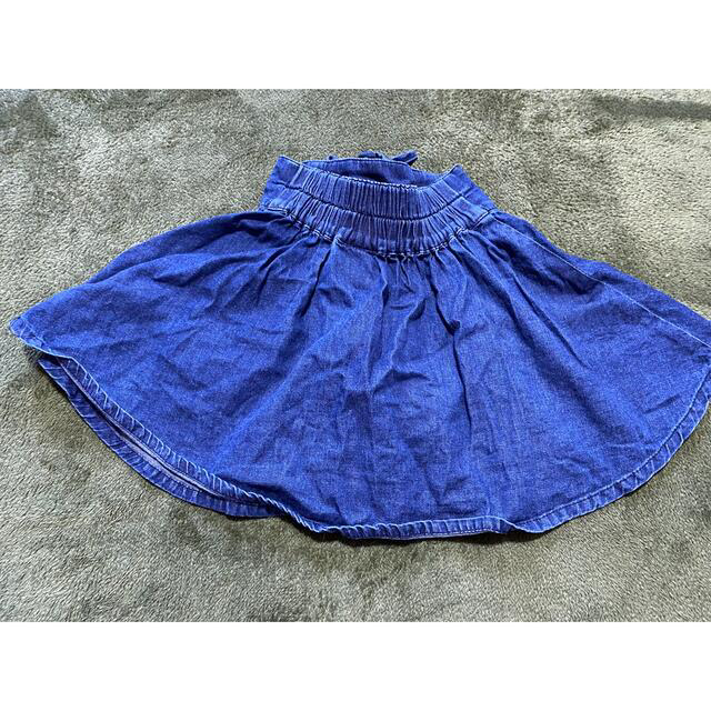 MPS(エムピーエス)のデニムスカート　2枚セット キッズ/ベビー/マタニティのキッズ服女の子用(90cm~)(スカート)の商品写真