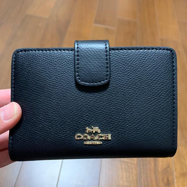 COACH(コーチ)のコーチ　少し訳あり　二つ折り財布　黒 メンズのファッション小物(折り財布)の商品写真