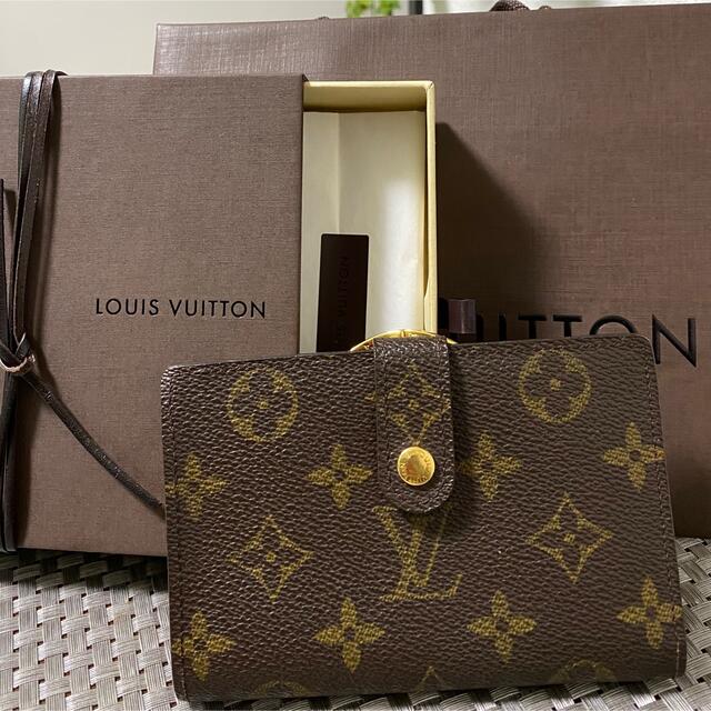 結婚祝い LOUIS VUITTON ルイヴィトン 折り財布 モノグラム がま口 財布