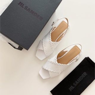 ジルサンダー(Jil Sander)の JIL SANDER  スクエアサンダル(サンダル)